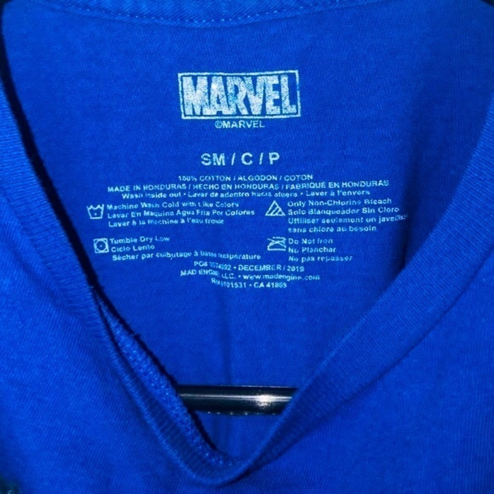 MARVEL Dark Blue Avenger T-Shirt - Picture 3 of 4